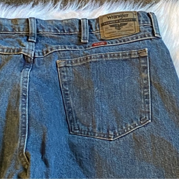 Wrangler Jean Mens Size 38 X 34 Blue Pockets Denim - Picture 6 of 8